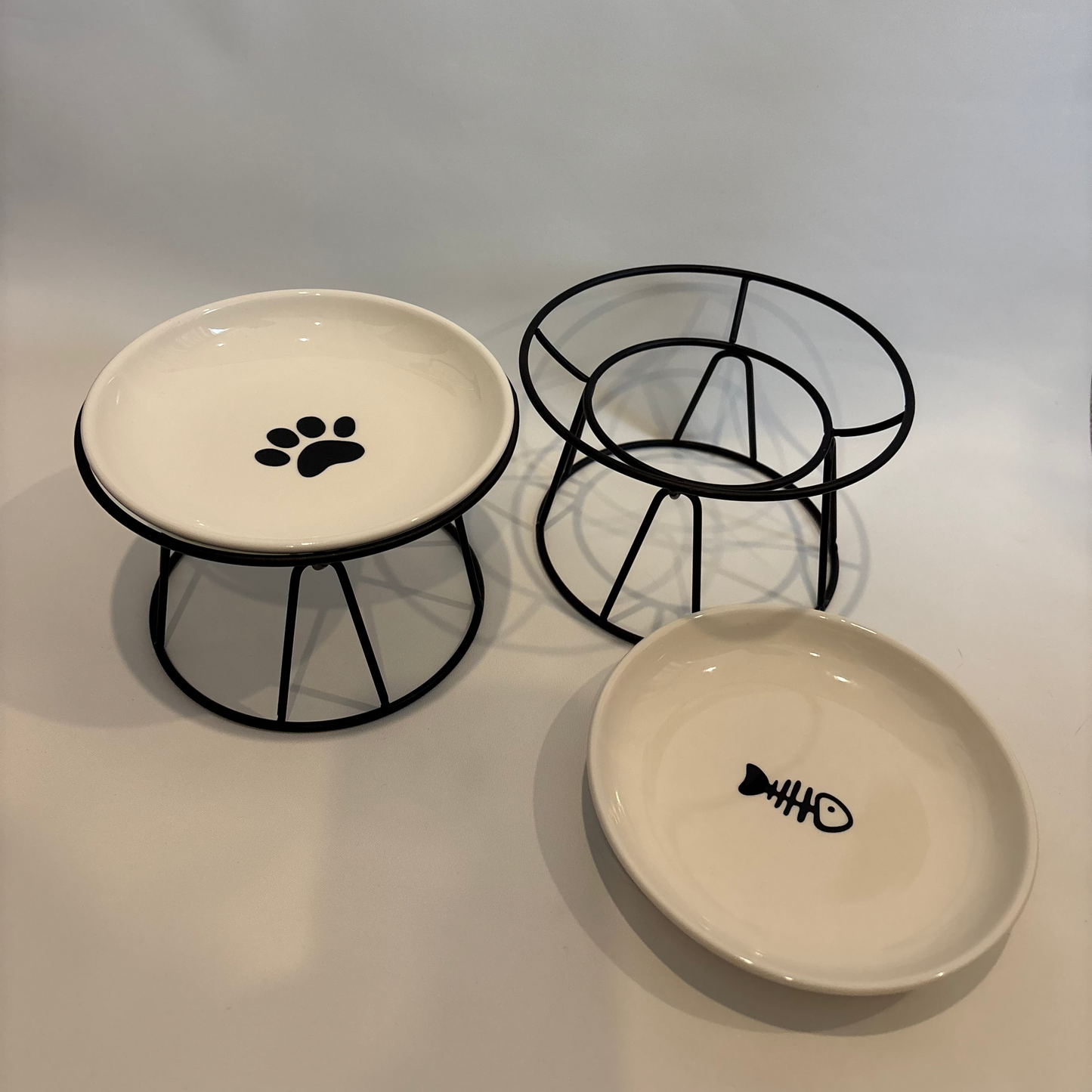 Paw & Fish Elevated Pet Bowls